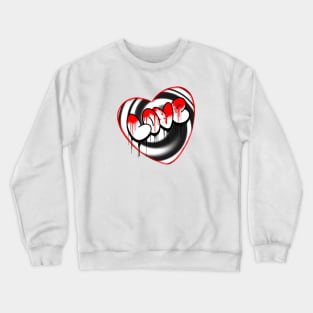 Love Heart spray can Art Crewneck Sweatshirt